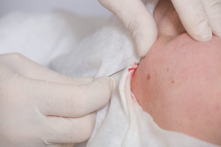 Photo of cosmetic procedures . Cosmetic injections .