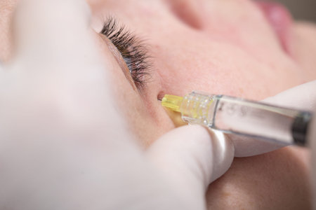 Photo of cosmetic procedures . Cosmetic injections .