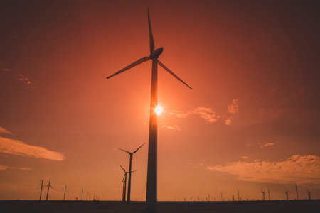 Wind energy turbine power station