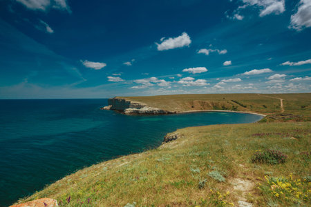 seascape, beautiful views of the rocky cliffs to the sea