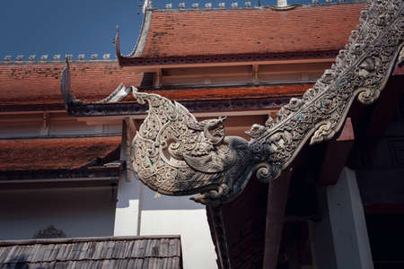 The central and ancient part of the city of Chiang Mai, Thailand. The main attractions, Ancient templesの写真素材