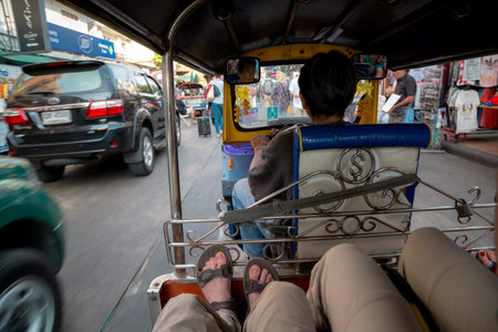 bangkok, thailand 25 march 2017 Tuk Tuk auto rickshaw is a common form of urban transport in...