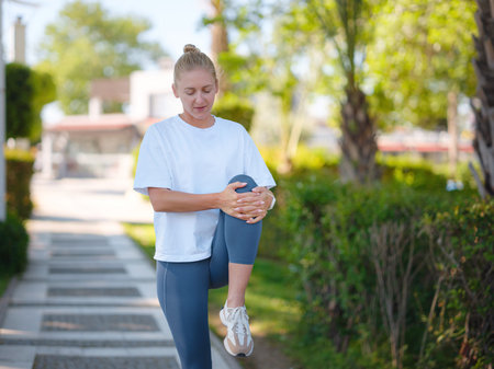 idea of healthy lifestyle and sports in a modern city. Female jogger. Fit young Caucasian woman...
