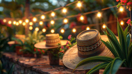 A modern take on the Cinco de Mayo celebration. Background Urban setting with Mexican influence. Realistic photo. Cinco de Mayo is Mexican national holiday in honor of victoryの素材