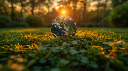 Earth as a Living Organism in forest: Representing the interconnectedness of all lifeの素材