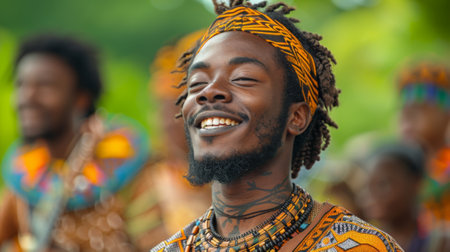 Juneteenth. Artists, musicians, and performers express their creativity through music, dance, and visual arts, showing rich cultural heritage and artistic expressions of African Americans.の素材