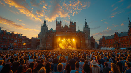 Krakow Live Festival (Poland). A dedicated team of organizers and staff works tirelessly to ensure the smooth operation of the festival, from curating the program to providing hospitality to guests.の素材