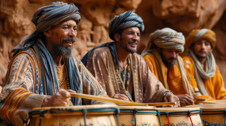 Timkadin Festival (Morocco). sights, sounds, and cultural essence of the Timkadin Festival, showing the beauty of Berber traditions and the warmth of their hospitality.の素材
