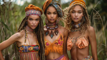 Summer solstice. fashion collection inspired by ethnic Summer solsticeの素材