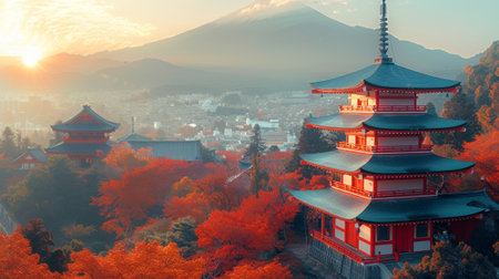 Golden Week Adventure in Japan. A first-time visitor to Japan, eager to immerse yourself in the vibrant culture and delectable cuisine.の素材