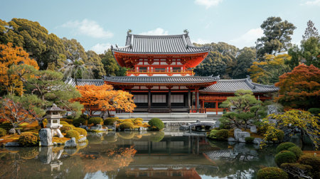 Golden Week Adventure in Japan. Visit the ancient temples and serene gardens of Kyoto, imagining the emperors and samurai who once walked these grounds.の素材