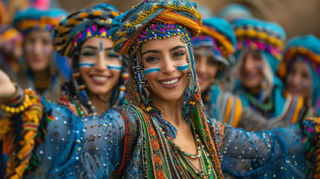 Timkadin Festival (Morocco). enduring spirit of Berber culture, its connection to the land, and the joyful celebration of the Timkadin Festival.の素材