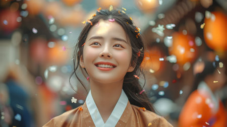 Chuseok Festival. sights, sounds, and heartwarming moments of Chuseok celebrations.の素材