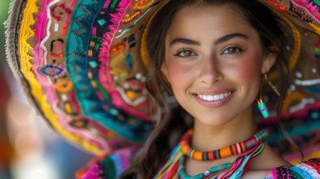 Hispanic Heritage Month Capture the diversity of Hispanic cultures from across the Americas, including Mexican, Central American, South American, and Caribbean traditionsの素材