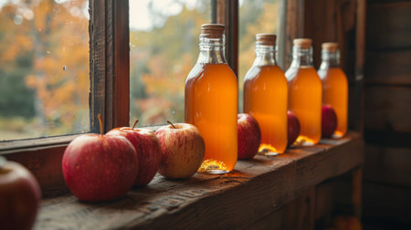 cider mill offers a respite from the hustle and bustle of everyday life, providing a tranquil space to unwind, connect with friends, and indulge in the simple pleasures of a traditional beverage.の素材