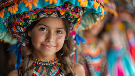 Hispanic Heritage Month Capture the diversity of Hispanic cultures from across the Americas, including Mexican, Central American, South American, and Caribbean traditions.の素材