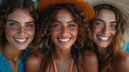 Friendship Day, a worldwide celebration of human connection. Capture the emotions and expressions of friendship, from joy and laughter to support and understanding.の素材