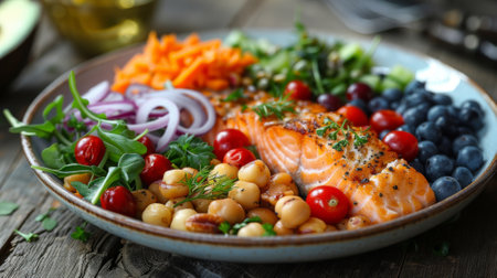 Healthy Lifestyle. Harvard Healthy Eating Plate. healthy nutrition, balanced diets, and nutrient-rich choices for wellnessの素材