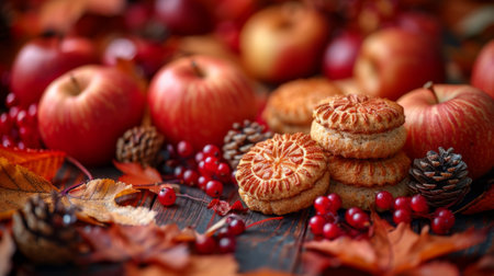 Autumn or fall season. The Warmth of Baked Delightsの素材