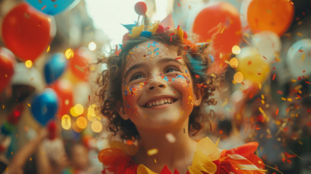 Happy birthday. The Themed Extravaganza. A scene of guests dressed up in costumes or attire matching the birthday theme, adding to the fun and playful spirit of the celebration.の素材