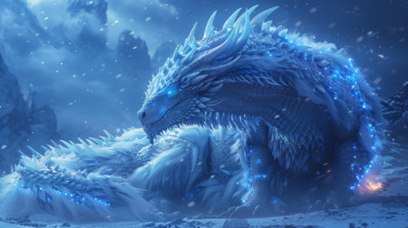 Winter season. he Legendary Winter Creatures dragonの素材