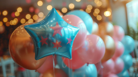 Happy birthday. Themed Extravaganza. close-up shot of party props or decorations related to chosen theme, showcasing the creativity and effort put into making the celebration unique and memorable.の素材