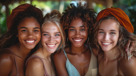 Friendship Day, a worldwide celebration of human connection. Capture the emotions and expressions of friendship, from joy and laughter to support and understanding.の素材