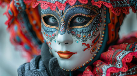 Venetian Carnival. experience of creating and wearing an elaborate Venetian mask for the carnival.の素材