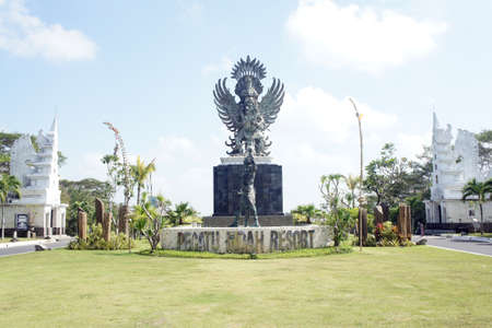 Statue at the entrance of a resortのeditorial素材