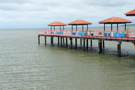 Ferry terminal of Kukupの写真素材