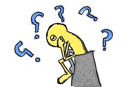 dummy question and doubtの写真素材