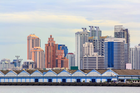 Modern Town in Bangkok,Thailand 