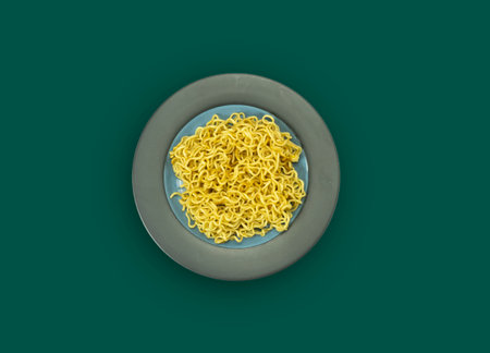 Indonesian Mie Goreng or Fried Noodle traditional Indonesian or Chinese foodの写真素材