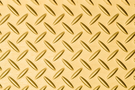 Texture of Gold  Steel Floor Plate for Backgroundの写真素材