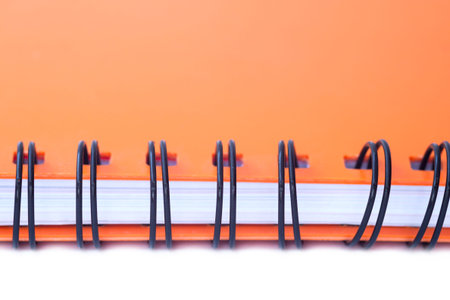 Close up Spiral bound note bookの写真素材