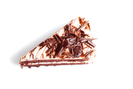 Piece of chocolate cakeの写真素材