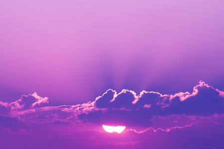 beautiful sunsetの写真素材