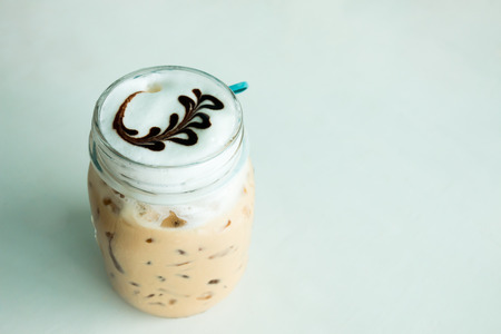 coffee cup on marble tableの写真素材