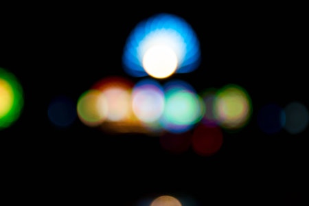abstract background with magic light bokeh