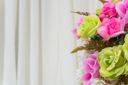 Beautiful flowers and copy spaceの写真素材