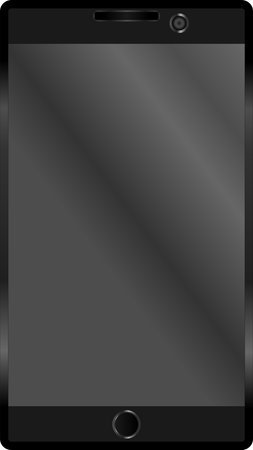 vector Smart phone or tablet design concept  isolated on white background.のイラスト素材