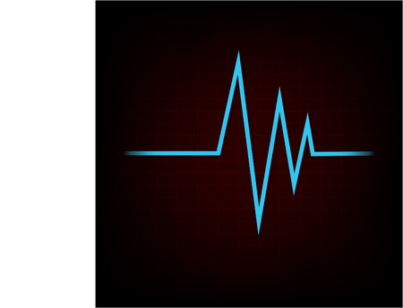 human electrocardiogram on dark red backgroundのイラスト素材