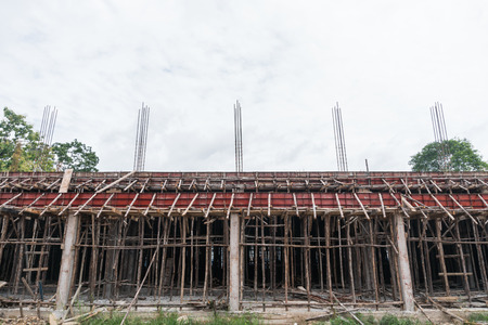 The construction site for Commercial Buildingの写真素材