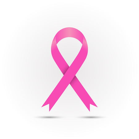 Pink ribbon icon.のイラスト素材