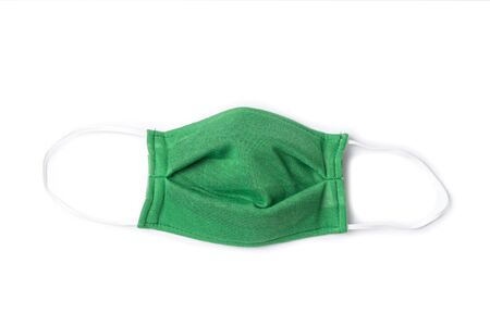 Activated carbon mask on whiteの写真素材