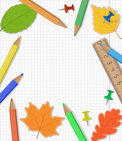 Back to School Template Designのイラスト素材
