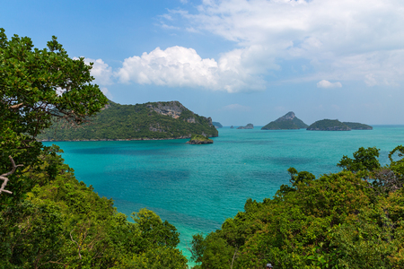 Thailand, view of the mountains and the seaの写真素材