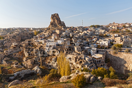 Cappadocia, view of the old city, Turkeyの写真素材