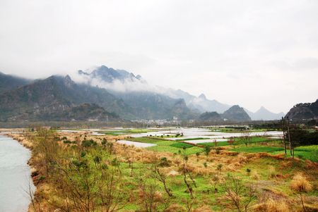 mountains landscapes of china	の写真素材