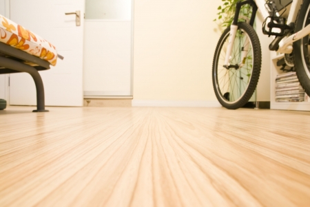 Abstract Home Interior - Domestic Room with a Bicycleの写真素材